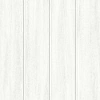NextWall Wood Panel Alabaster Wallpaper NW39900