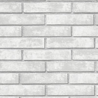 NextWall Monarch Brick Calcutta Grey Wallpaper NW40608
