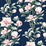 NextWall Magnolia Trail Navy & Blush Wallpaper Sample NW41402