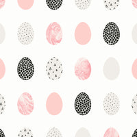 NextWall Mod Eggs Pink & Black Wallpaper NW42001