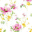 NextWall Watercolor Windflower Cerise Pink & Marigold Wallpaper Sample NW42201