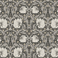NextWall Pimpernel Floral Charcoal & Pearl Grey Wallpaper NW42400