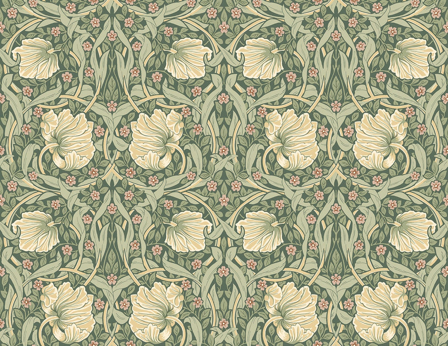 NextWall Pimpernel Floral Gardenia & Sage Wallpaper NW42406