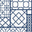 NextWall Garden Trellis Navy Blue Wallpaper Sample NW42602