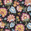 NextWall Jacobean Blossom Floral Cosmic Black Wallpaper NW42721