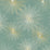 NextWall Starburst Geo Teal & Metallic Gold Wallpaper Sample NW43104