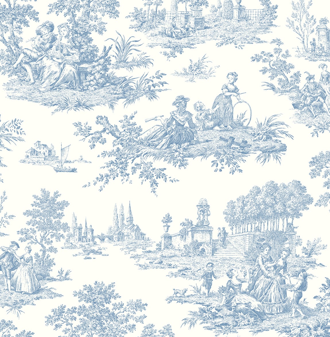 Morris & Co Middlemore Cornflower Chalk DMSW216698 Wallpaper | 40