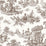 NextWall Chateau Toile Sable Brown Wallpaper NW43307