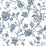 NextWall Jasmine Chinoiserie Navy Blue Wallpaper NW43402