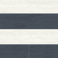 NextWall Two Toned Shiplap Navy Blue Wallpaper NW43512