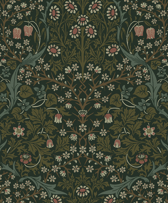 NextWall Victorian Garden Greenery Wallpaper Sample NW44504