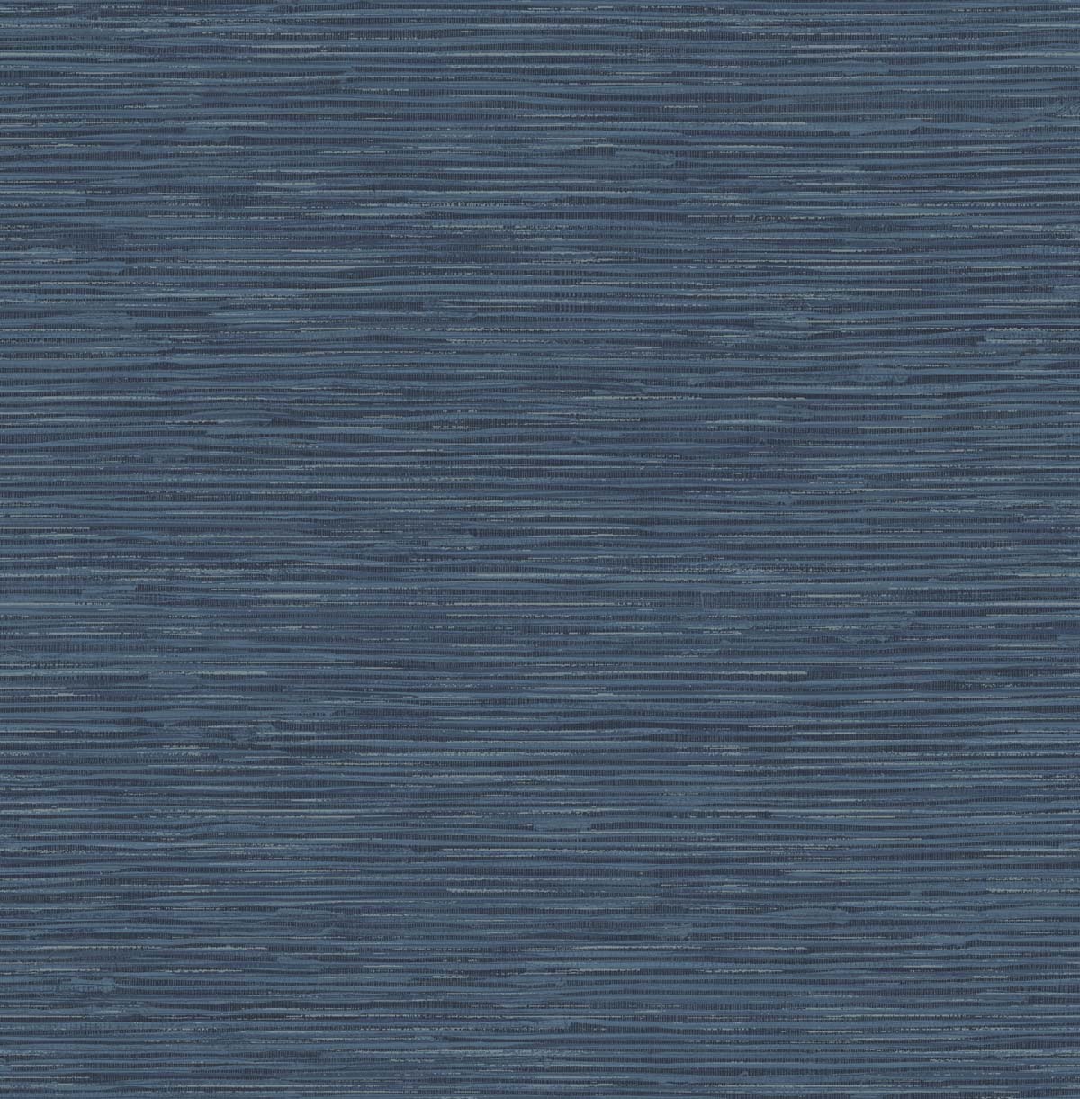 NextWall Cyrus Faux Grasscloth Naval Blue & Metallic Silver Wallpaper Sample NW44702