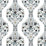 NextWall Floral Ogee Steel & Rustic Taupe Wallpaper NW45000