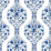 NextWall Floral Ogee Bluestone Wallpaper NW45002