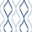 NextWall Ogee Ribbon Celtic Blue & Dewdrop Wallpaper Sample NW45102