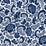 NextWall Tonal Paisley Navy Wallpaper NW45502