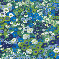 NextWall Floral Meadow Bright Blue & Sap Green Wallpaper NW46102