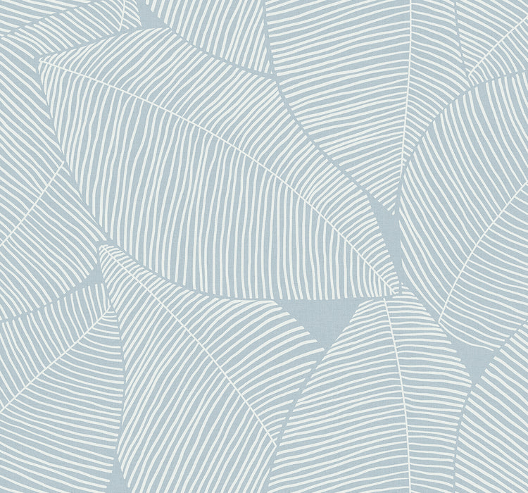 NextWall Summer Magnolia Blue Skies Wallpaper Sample NW47502