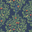 NextWall Fruit Tree Navy Blue & Greenery Wallpaper NW48102