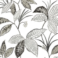NextWall Boho Leaf Trail Greystone Wallpaper NW48300