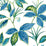 NextWall Boho Leaf Trail Lagoon Wallpaper NW48312