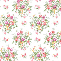 NextWall Floral Bunches Watermelon & Buttercup Wallpaper NW50501