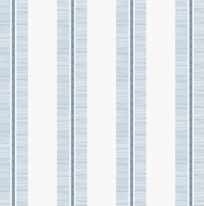 NextWall Beach Towel Stripe Blue Skies Wallpaper Sample NW51002