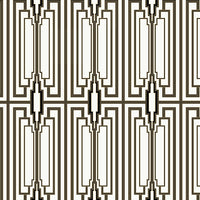NextWall Manhattan Deco Ebony & Gold Wallpaper NW51100