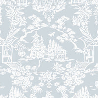 NextWall Garden Chinoiserie Blue Dusk Wallpaper NW51202