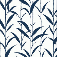 NextWall Bamboo Silhouette Royal Blue Wallpaper NW51402