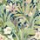 NextWall Blossoming Birds Fern & Denim Blue Wallpaper NW52502