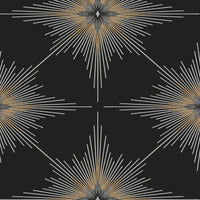 NextWall Stellar Geo Ebony Wallpaper NW53000