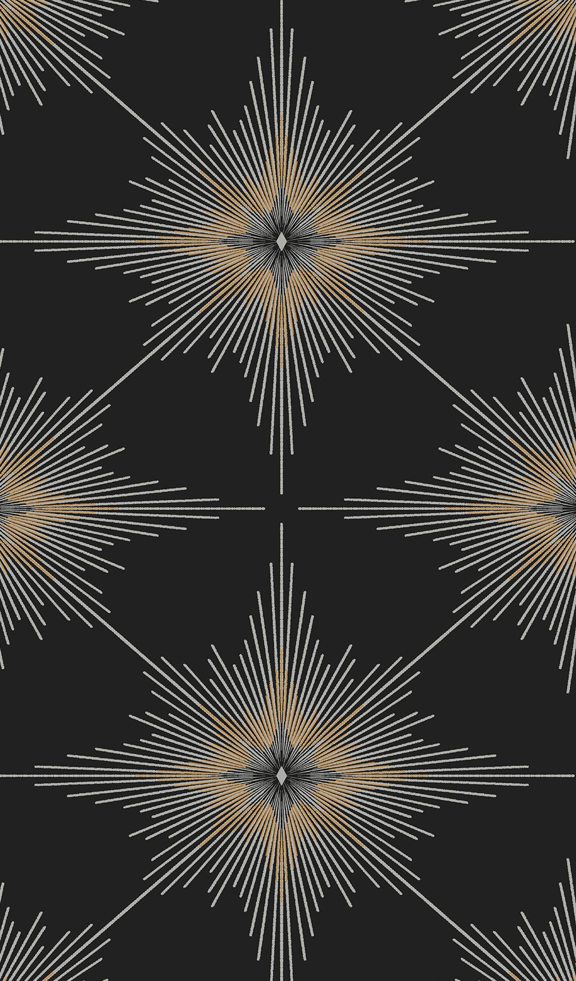 NextWall Stellar Geo Ebony Wallpaper Sample NW53000
