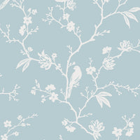 NextWall Songbird Chinoiserie Blue Skies Wallpaper NW53402