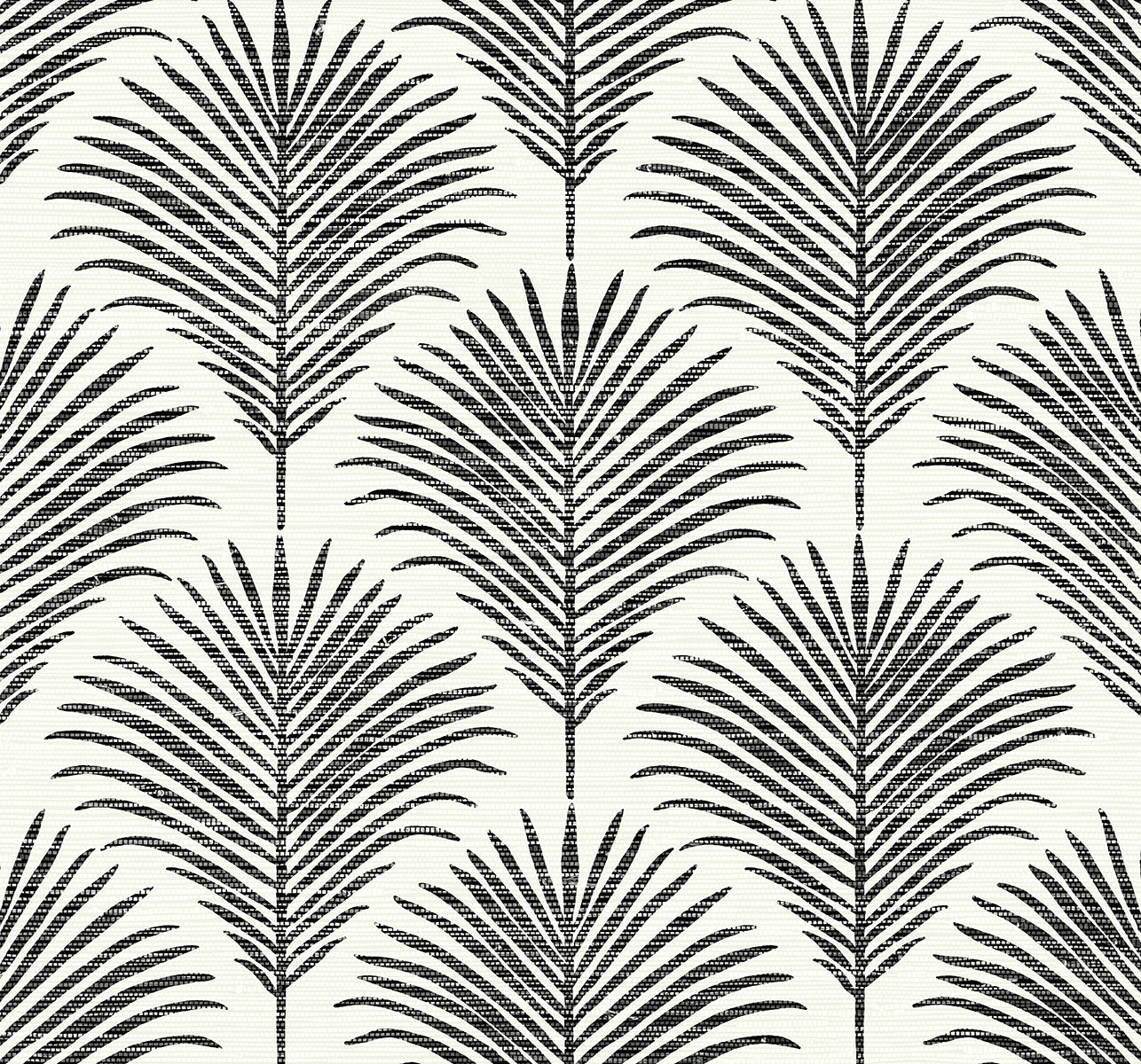 NextWall Grassland Palm Inkwell & Off-white Wallpaper Sample NW53800