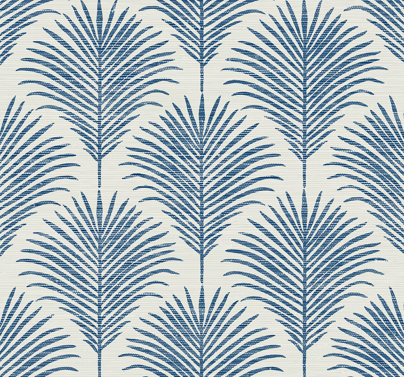 NextWall Grassland Palm Coastal Blue Wallpaper Sample NW53802