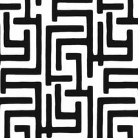 NextWall Graphic Maze Black Wallpaper NW54100