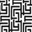 NextWall Graphic Maze Black Wallpaper NW54100