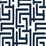 NextWall Graphic Maze Dark Blue Wallpaper NW54102