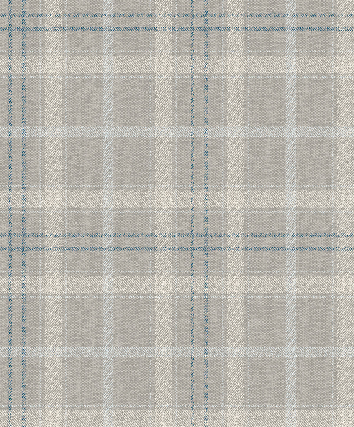 NextWall Tailor Plaid Argos Grey & Blue Wallpaper Sample NW54308