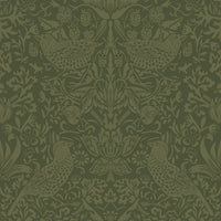 NextWall Tonal Bird Garden Moss Green Wallpaper NW54404