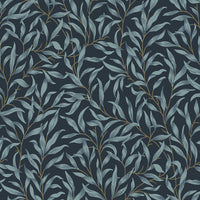NextWall Willow Trail Aegean Blue Wallpaper NW54702