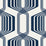 NextWall Striped Geo Blue Sapphire Wallpaper NW55312