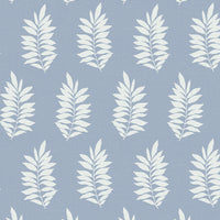 NextWall Pinnate Leaf Silhouette Blue Mist Wallpaper NW57202