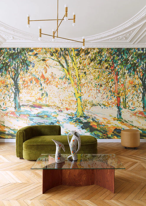 Pierre Frey Sous Bois Ete Wallpaper Sample FP986001