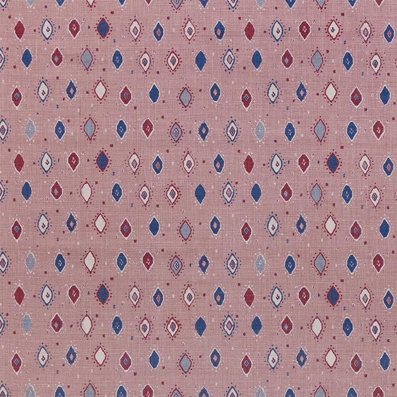 Peter Dunham Oona Pale Pink/Indigo Fabric Sample 111ONA07