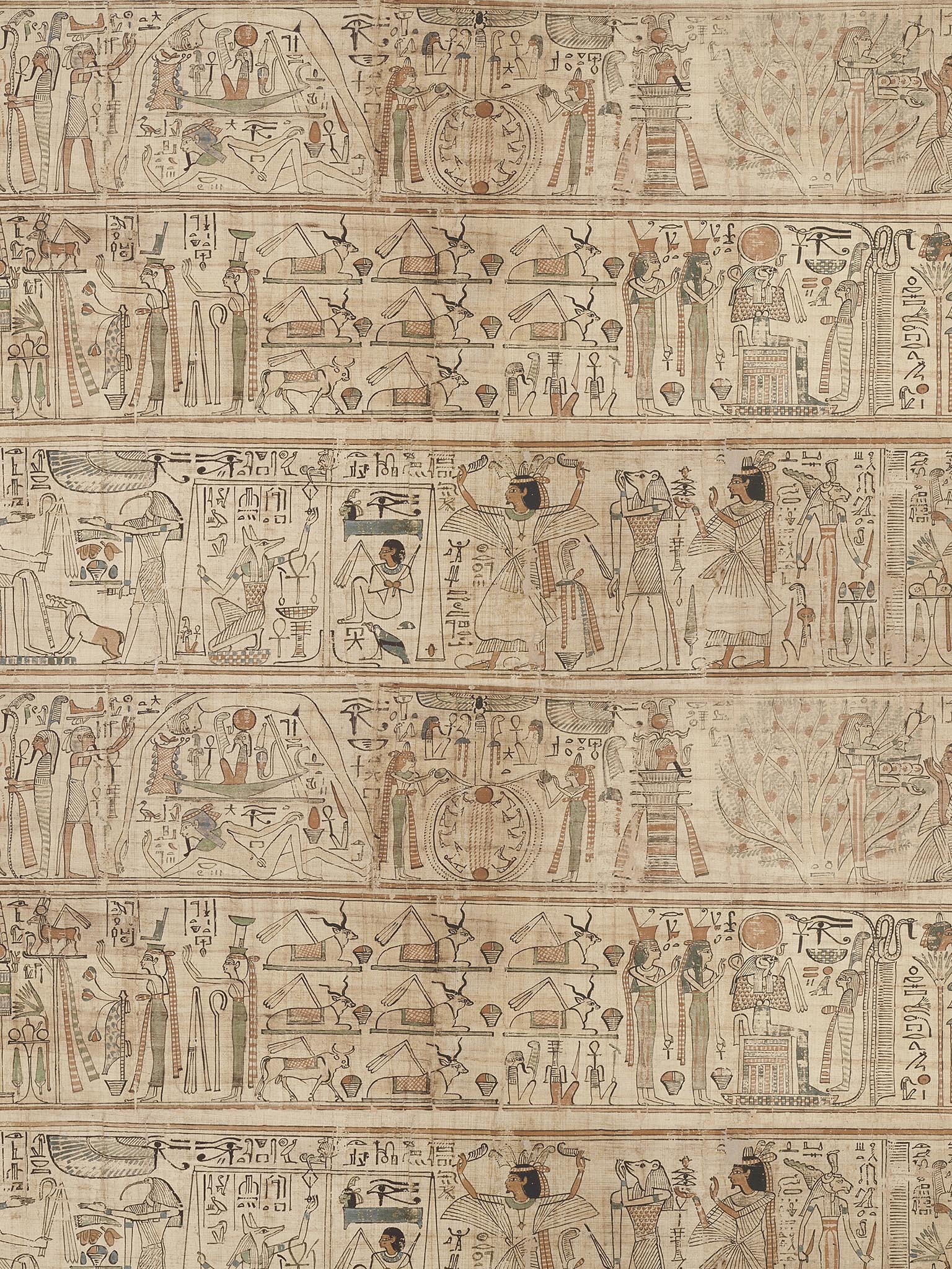 Pierre Frey Le Scribe Papyrus Wallpaper Sample FP884002
