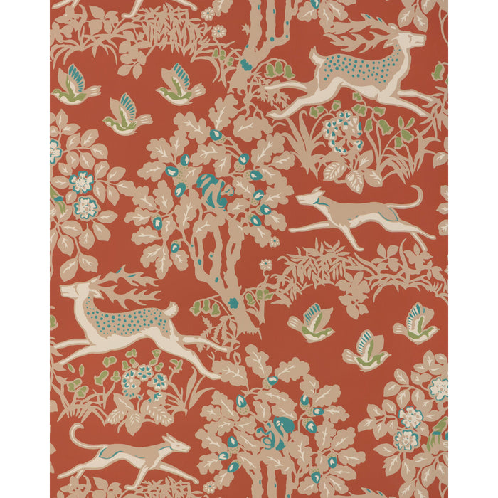 Lee Jofa Mille Fleur Wp Brick Wallpaper Sample P2017104.24.0
