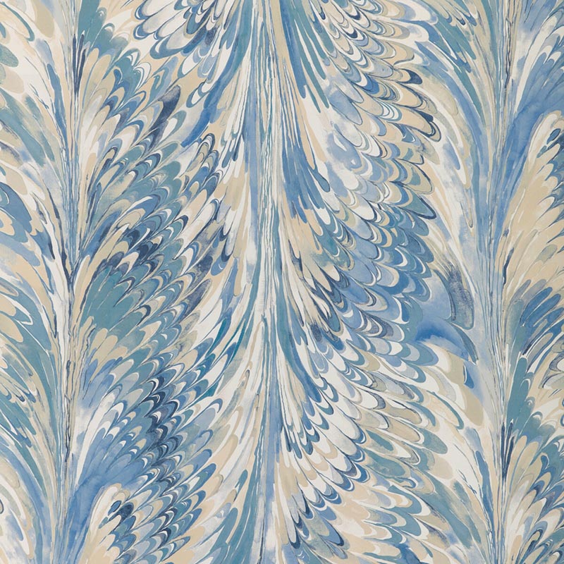 Lee Jofa Taplow Paper Capri/Sky Wallpaper Sample P2019103.55.0