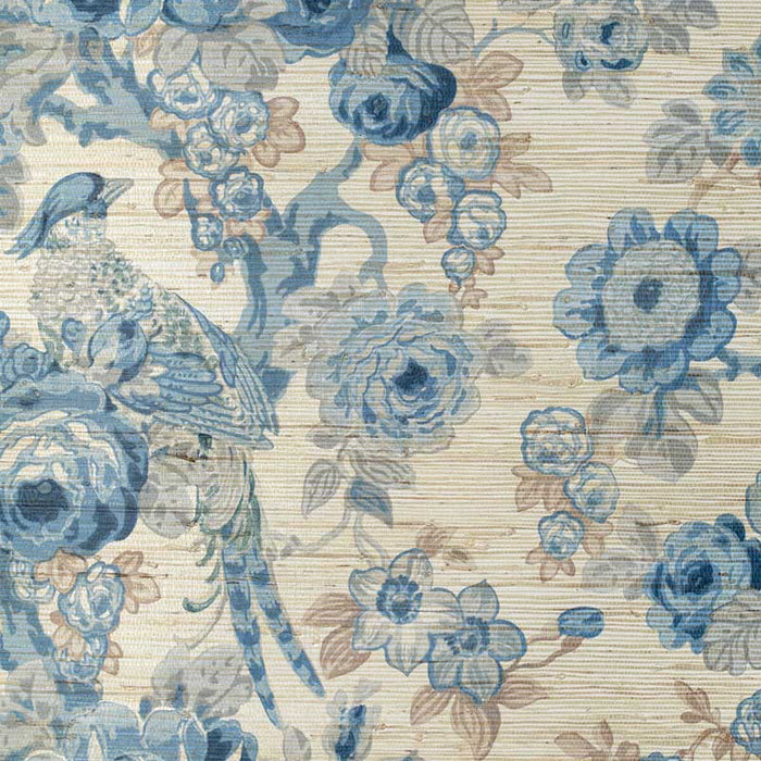 Lee Jofa Avondale Paper Blue/Slate Wallpaper Sample P2020100.515.0